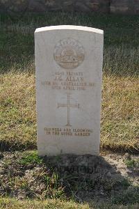 Ismailia War Memorial Cemetery - Allan, Jack Gadsby